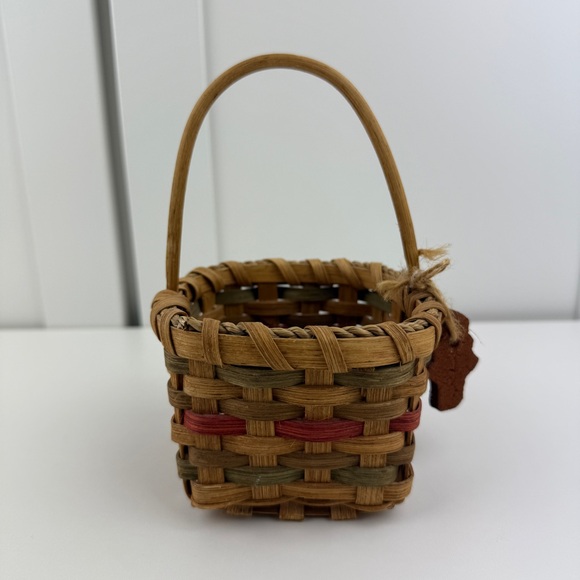 Vintage Miniature Basket Farmhouse Primitive Christmas Folk Art Country Decor! - Picture 2 of 16